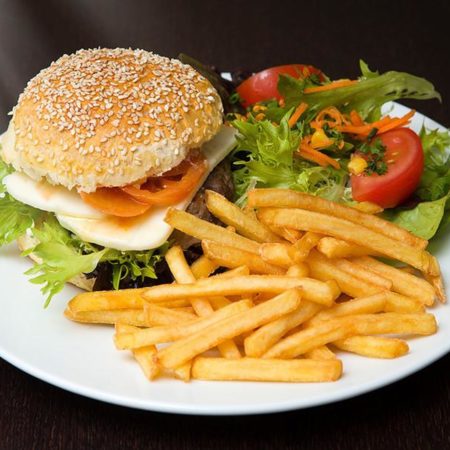 Burger with French Fry